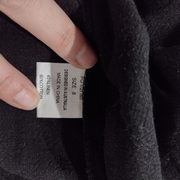 Perfect Stranger black midi slip dress NEW - Picture 3 of 4